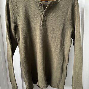 J Crew waffle thermal henley